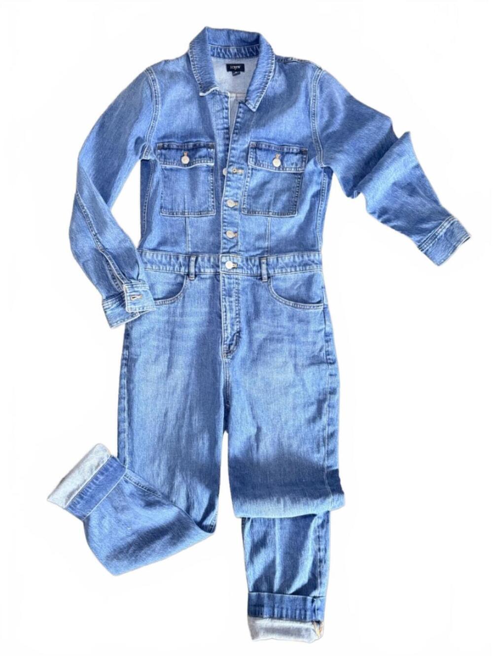 J Crew Denim Jumpsuit | Spring Layering / Denim Era | Size S